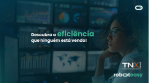 Foto de uma mulher de óculos observando um painel com diversas telas e cada uma das telas com imagens de gráficos, mapas e tabelas. 